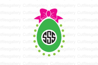 Easter Eggs Bow Monogram Cut File: A Versatile Design Asset for Creative Execution
