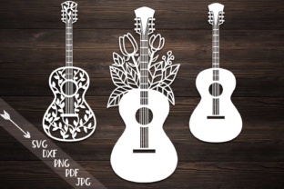 Guitar, Guitar with Flowers, Decorative Zentangle Guitar: Understanding the Artistic Variation