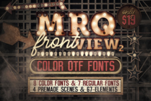 Marquee Front View – Color Fonts