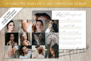 PSD Photo Gift Certificate Card Template