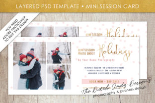 PSD Photo Mini Session Rack Card Template