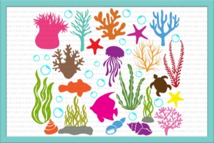 Under the Sea, Coral, Bubbles, Ocean Life, Sea Animals, Clipart, Seashells, Jellyfish, Algae, Paper Cut Template: A Strategic Creative Asset for Modern Visual Communication