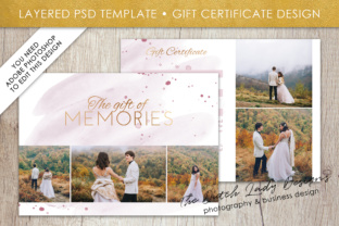 Watercolor Photo Gift Card Template