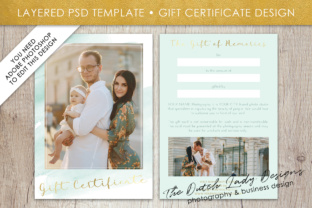 Watercolor Photo Gift Certificate Template
